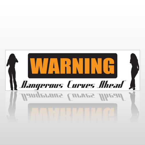 Cureves Ahead 178 Bumper Sticker
