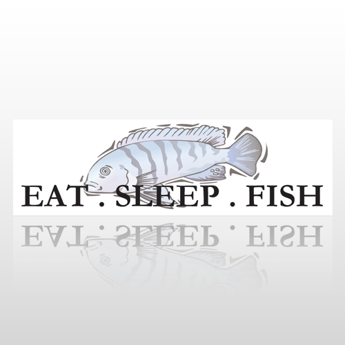 Eat Sleep Fish 83 Bumper Sticker