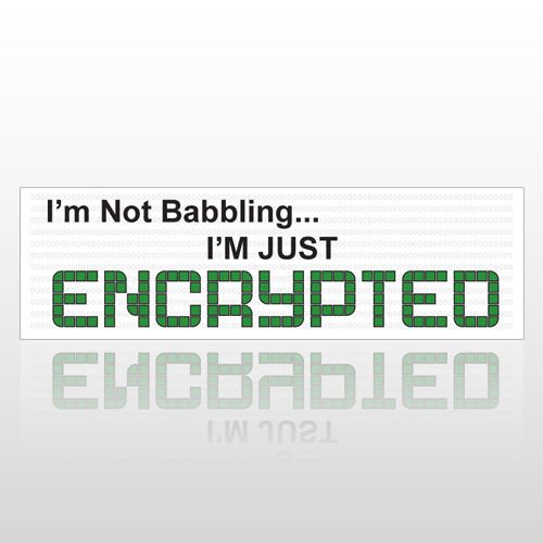 Encrypted 119 Bumper Sticker