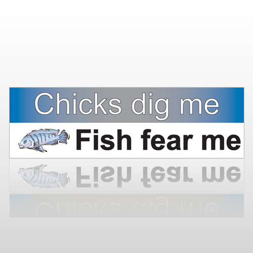 Fish Fear 89 Bumper Sticker