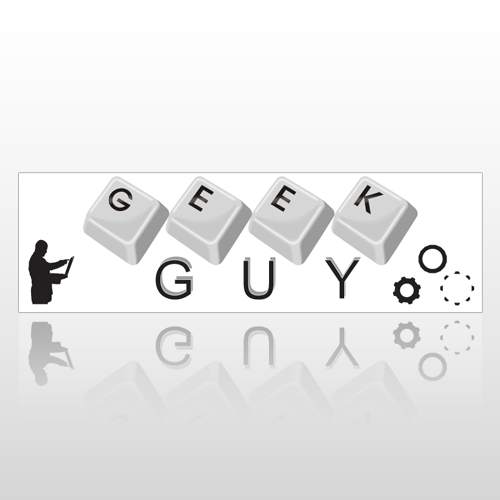 Geek Guy 127 Bumper Sticker