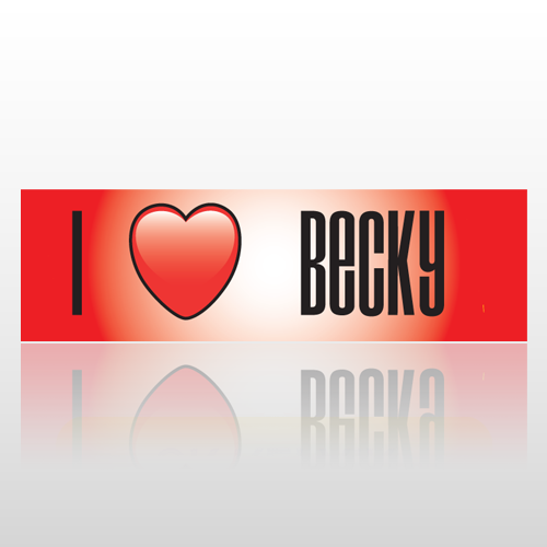Heart Becky 23 Bumper Sticker