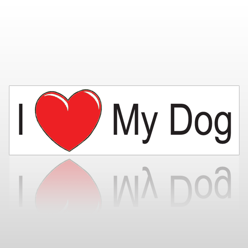 Heart Dog 188 Bumper Sticker