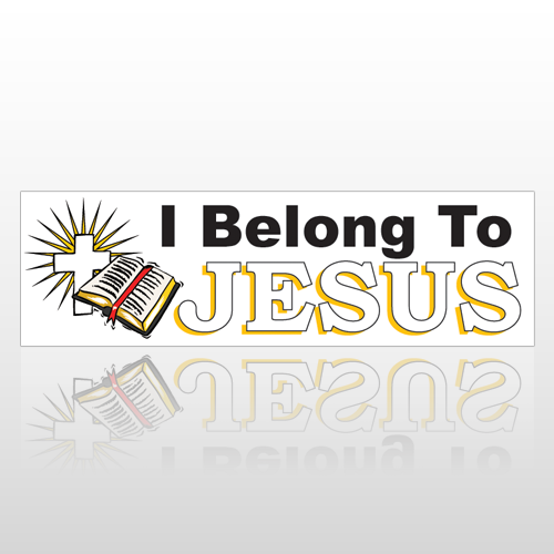 Jesus Belong 203 Bumper Sticker