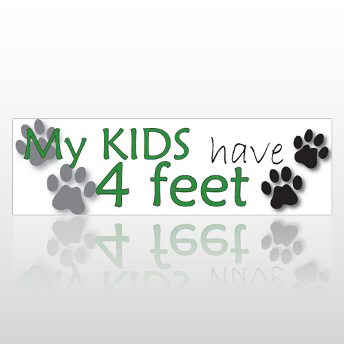 Kids Feet 198 Bumper Sticker