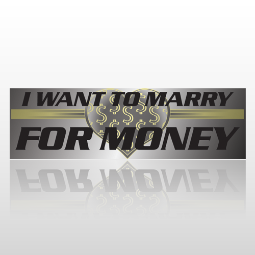 Marry Money 263 Bumper Sticker