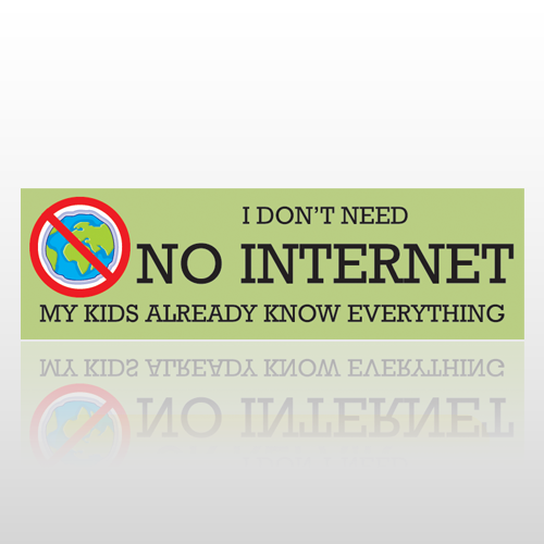 No Internet 46 Bumper Sticker