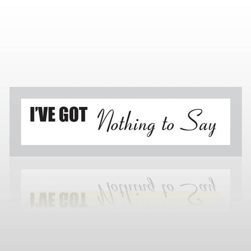 Nothing 08 Bumper Sticker