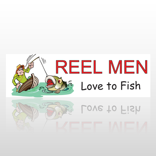 Reel Men Fish 87 Bumper Sticker