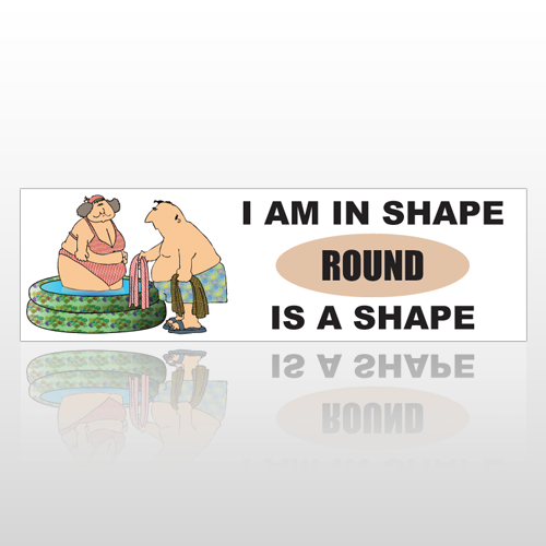 Round Shape 236 Bumper Sticker