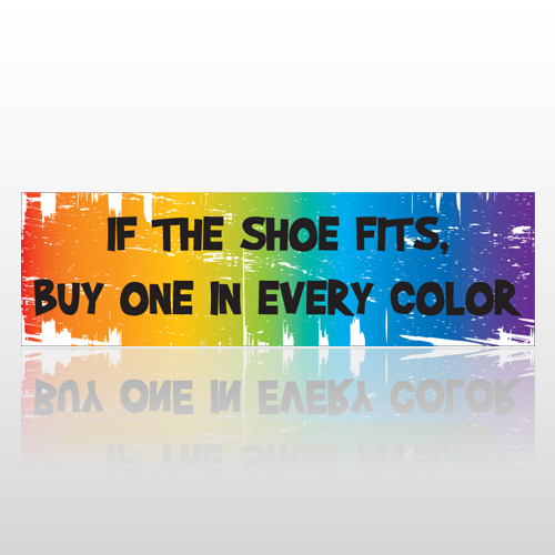 Shoe Fits 67 Bumper Sticker