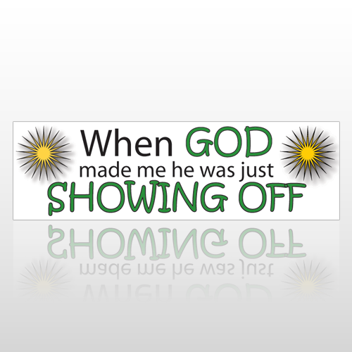 Showing Off 211 Bumper Sticker