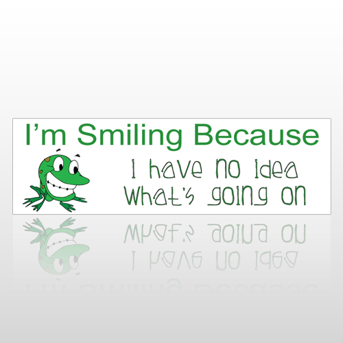 Smiling Frog 103 Bumper Sticker