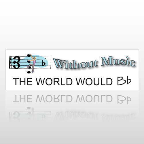 Without Music 166 Bumper Sticker