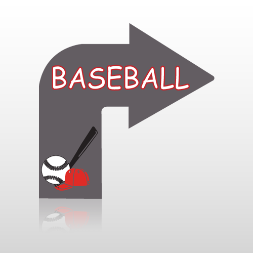 Sports 23 Floor Decal Curved Arrow Right