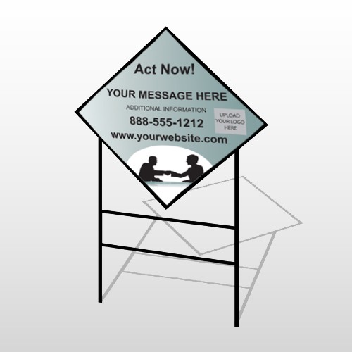 Bank 156 H Frame Diamond Sign