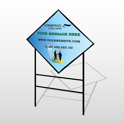 Men 170 H Frame Diamond Sign