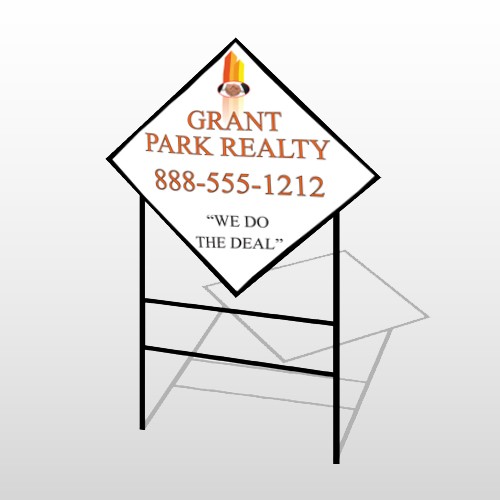 Real Handshake 365 H Frame Diamond Sign
