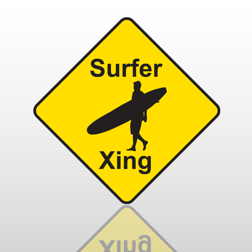 Surfer 35 Floor Decal Diamond