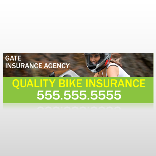 Bike Insurance 110 Custom Sign