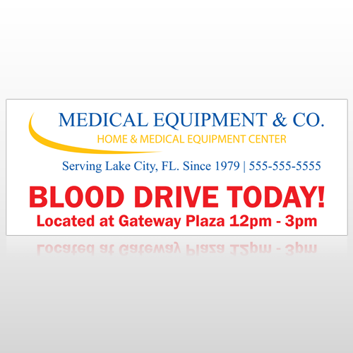 Blood Drive 97 Custom Sign