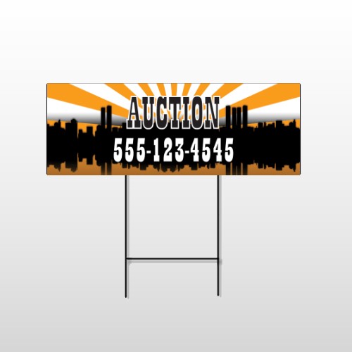 Auction Parktown 647 Wire Frame Sign