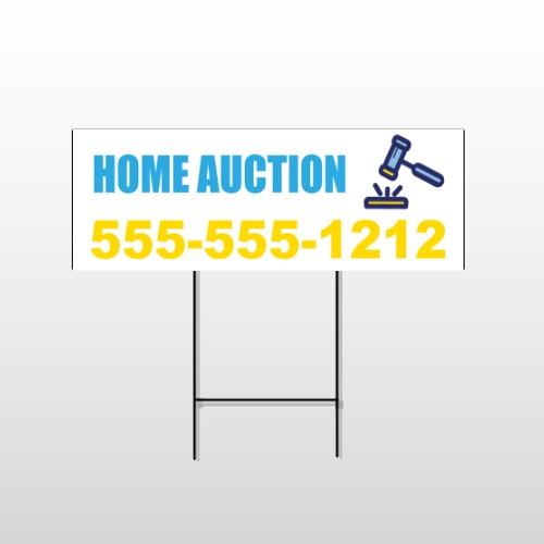 Gavel Banging 660 Wire Frame Sign