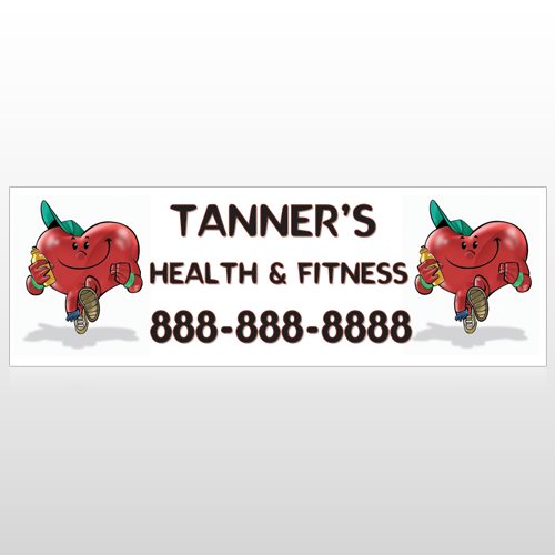 Running Heart 401 Custom Sign