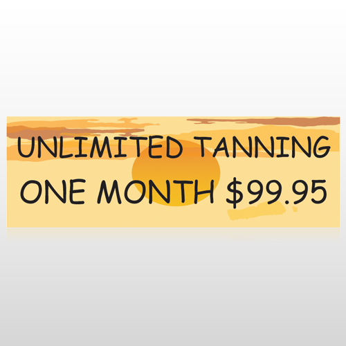 Tanning Sun 296 Custom Sign