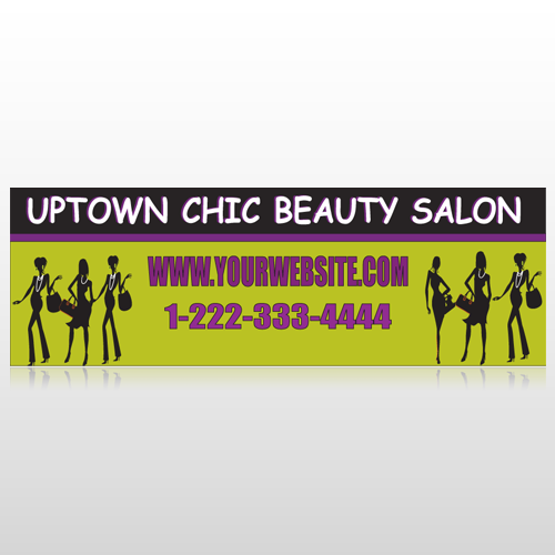 Uptown Salon 642 Custom Sign