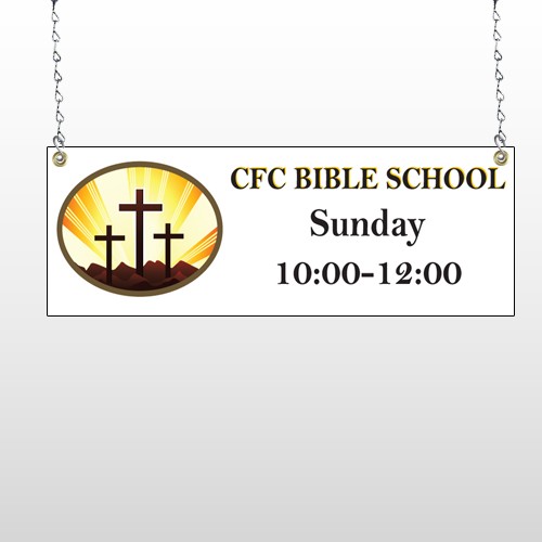 3 Crosses 149 Window Sign