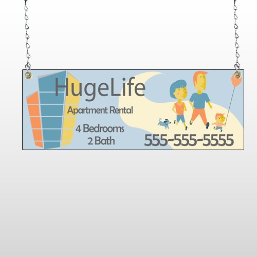 Apartment Building 29 Window Sign