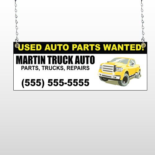 Black & Yellow Truck 326 Window Sign