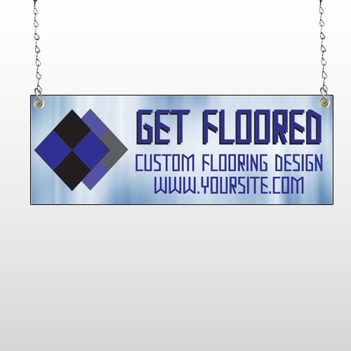 Blue Checker 249 Window Sign
