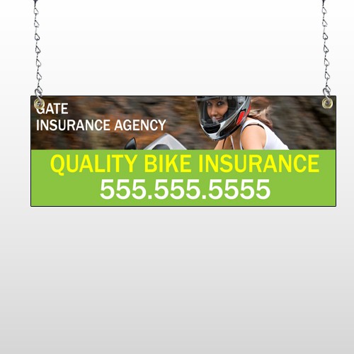 Bike Insurance 110 Window Sign