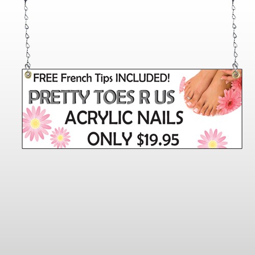 Floral Pedicure 293 Window Sign