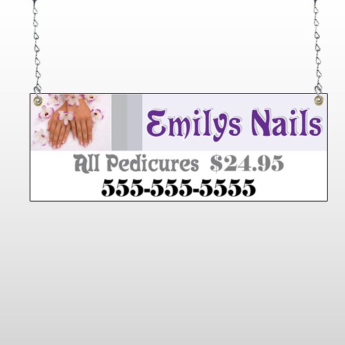 Flower Hands 295 Window Sign