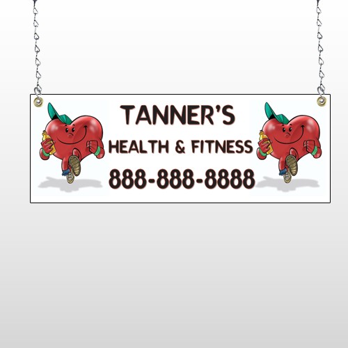 Running Heart 401 Window Sign