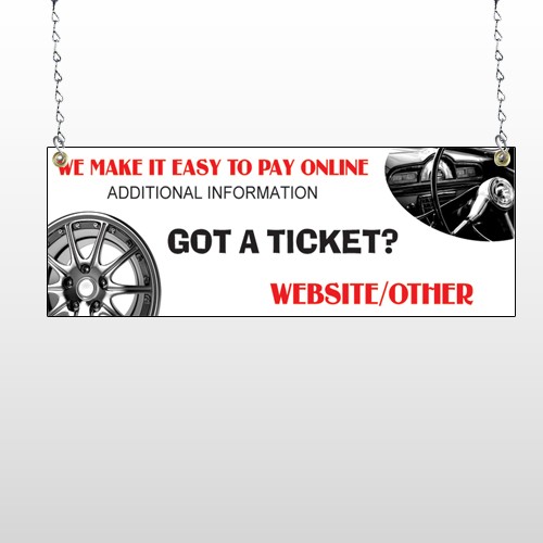 Steering Wheel 154 Window Sign