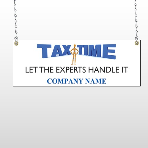 Tax Time 153 Window Sign