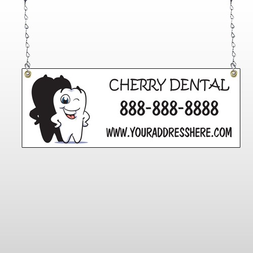 Winking Tooth 501 Window Sign