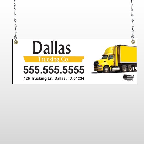 Yellow Truck 296 Window Sign