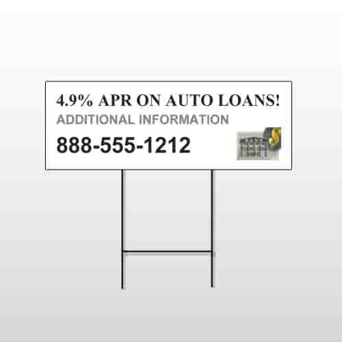 Auto Loan 155 Wire Frame Sign
