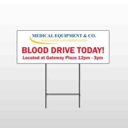 Blood Drive 330 Wire Frame Sign