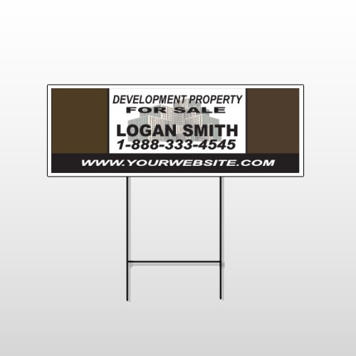 Brown Buildings 858 Wire Frame Sign