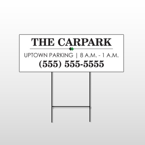 Car Park 122 Wire Frame Sign