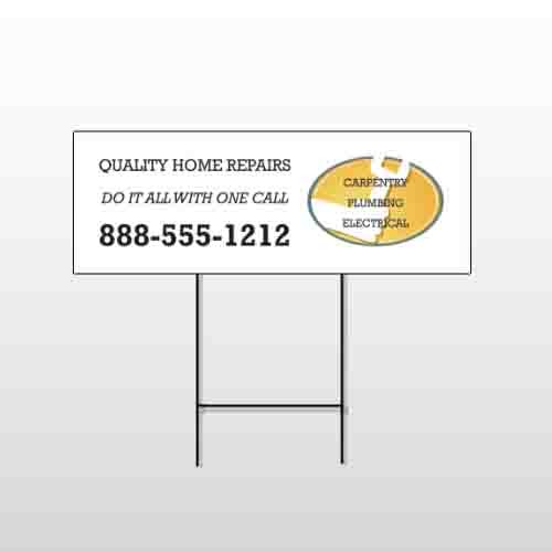 Construction 241 Wire Frame Sign