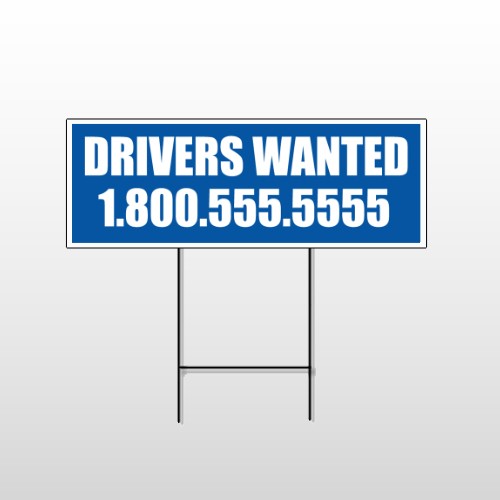 Drivers Wanted 314 Wire Frame Sign