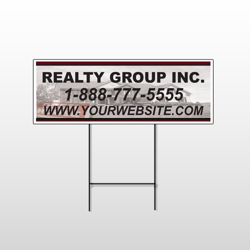 Faded Open House 865 Wire Frame Sign