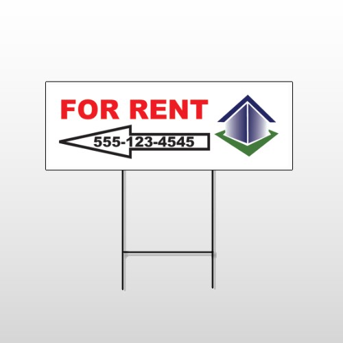 For Rent Corner 702 Wire Frame Sign
